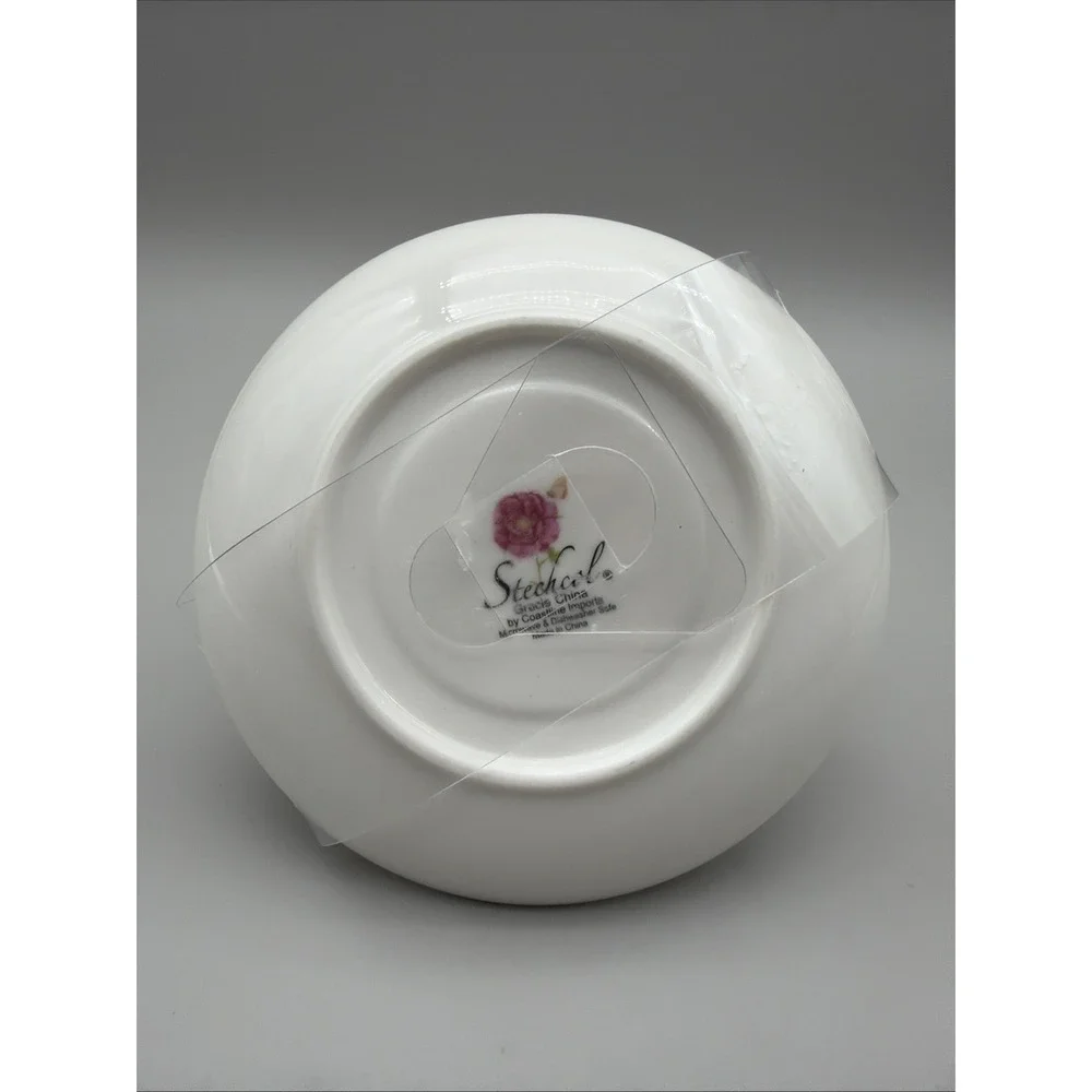 Stechcol Gracie Tea for One Teapot Cup Saucer Pink Floral Butterfly New